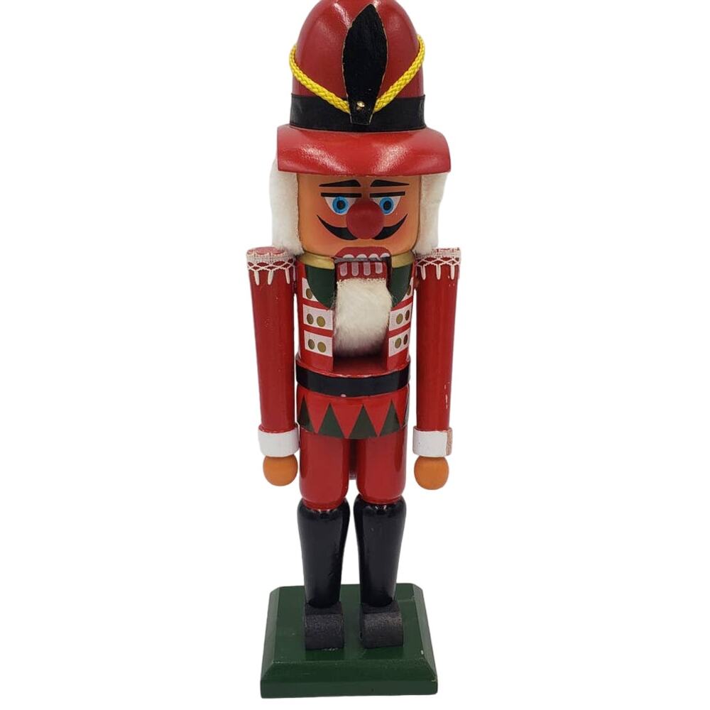 Vintage Nutcracker Red Soldier Christmas Winter Holiday Decor Taiwan 13"